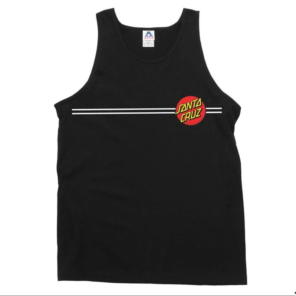 SANTA CRUZ black tank unisex size small